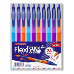 Długopis Penmate FLEXI Clkic&Grip niebieski 1,0mm (TT7985)