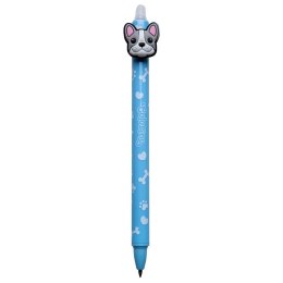 Długopis wymazywalny Patio Automatyczny Kids Dogs niebieski 0,5mm (54104PTR)