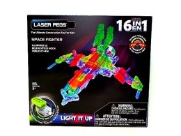 Klocki konstrukcyjne Bemag Laser Pegs 16w1 space figkter (G9030B)