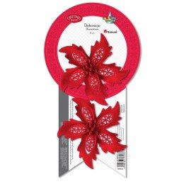 Ozdoba świąteczna Craft-Fun Series kwiat poinsecji Titanum (19YH022)