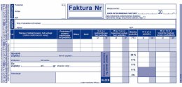 Druk offsetowy Michalczyk i Prokop Faktura VAT pełna 1/3 A4,80 kartek 1/3 A4 80k. (105-8E)