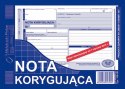 Druk offsetowy nota korygująca VAT netto pełna A5 A5 80k. Michalczyk i Prokop (108-3)