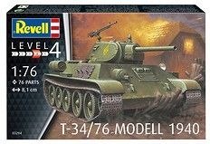 Model do sklejania Revell T-34/76 Modell 1940 - radziecki czołg średni (03294)
