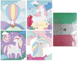 Mozaika Fun&Joy Glitter Unicorn 4 wzory: jednorożce. (FJSR2201)
