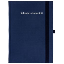 Kalendarz książkowy (terminarz) 5905031842023 Wydawnictwo Wokół Nas Piko akademicki z gumką granatowy A5 (A5TA088B)
