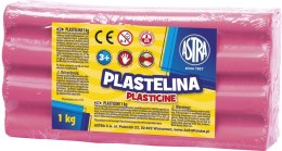 Plastelina Astra 1 kol. różowa jasna 1000g (303111007)