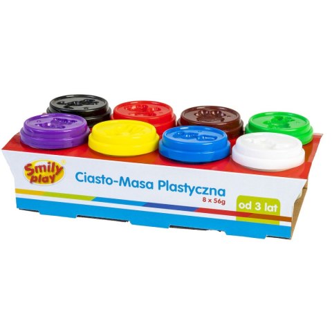 Plastelina Smily Play 8 kol. 8 tub ciasto-masa mix 56g (SP83349)