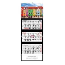 Kalendarz ścienny Hala Gąsienicowa Jotan trojdzielne- 320mm x 855mm (t55)