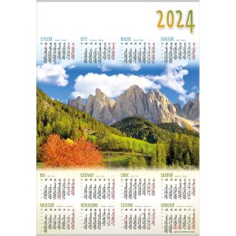 Kalendarz ścienny Lucrum DOLOMITY plakatowy 607mm x 880mm (PL08)