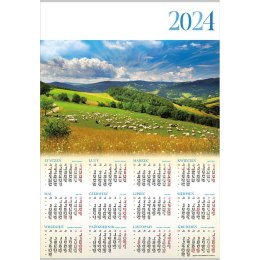 Kalendarz ścienny Lucrum POLANA plakatowy 607mm x 880mm (PL04)