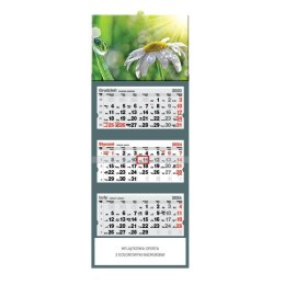 Kalendarz ścienny Orchidea Jotan trójdzielne 320mm x 855mm (T45)