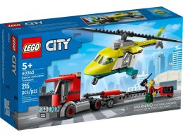 Klocki konstrukcyjne Lego City laweta helikoptera ratunkowego (60343)