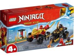 Klocki konstrukcyjne Lego Ninjago Bitwa samochodowo-motocyklowa (71789)