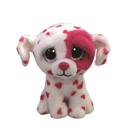 Pluszak Ty Beanie Boos Pies biały w serca Beau [mm:] 150 (TY36539)