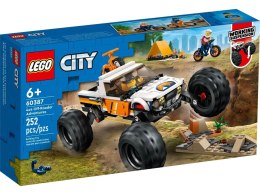 Klocki konstrukcyjne Lego City Przygody samochodem terenowym 4x4 (60387)