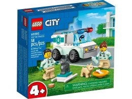 Klocki konstrukcyjne Lego City karetka weterynaryjna (60382)