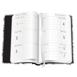 Kalendarz książkowy (terminarz) 5902277338112 Interdruk MAT+UV B6/192 B6 (BLACK&WHITE)