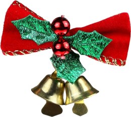 Ozdoba świąteczna Craft-Fun Series kokardy z dzwonkami Titanum (23BJ0103-2)