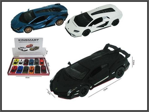 Samochód Lamborghini Collection 13cm z napędem i z otwieranymi drzwiami Hipo (HXKT267)