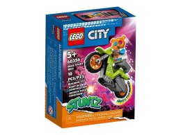 Klocki konstrukcyjne Lego City Motocykl kaskaderski z niedźwiedziem (60356)