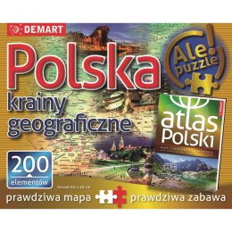 Puzzle Demart Polska:krainy geograficzne 200 el.