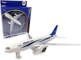 Samolot Lean Pasażerski Boeing 777 Biały Napęd Światła Dźwięki (11188)