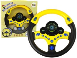 Zabawka interaktywna Lean kierownica żółta, światła, dźwięk (10115)