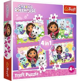 Puzzle Trefl Gabby's Dollhouse 4w1 el. (34620)