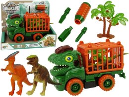 Transporter Ciężarówka Dinozaur do Rozkręcania Zielony Akcesoria Lean (10420)