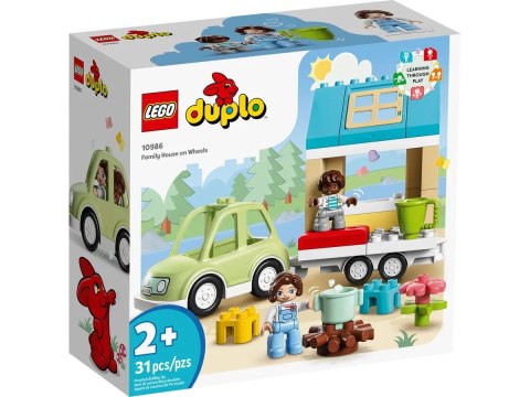 Klocki konstrukcyjne Lego Duplo Dom rodzinny na kółkach (10986)