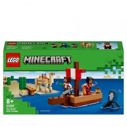 Klocki konstrukcyjne Lego Minecraft Rejs statkiem pirackim (21259)