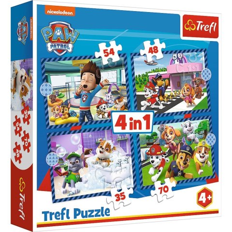 Puzzle Trefl Paw Patrol Psie sprawy 4w1 el. (34650)