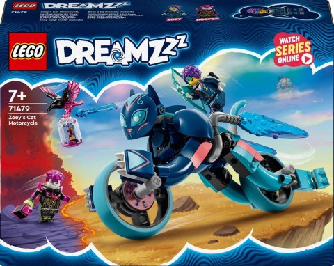 Klocki konstrukcyjne Lego DREAMZzz Koci motocykl Zoey (71479)