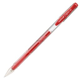 Długopis żelowy Uni czerwony 0,3mm (UM-100)