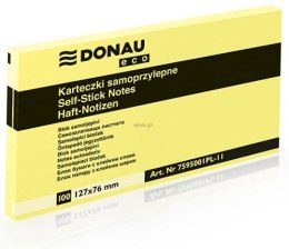 Notes samoprzylepny Donau Eco żółty 100k [mm:] 127x76 (7595001PL-11)