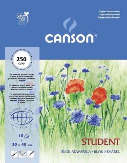 Blok artystyczny Canson Student A3 250g 10k [mm:] 300x400 (200005507)