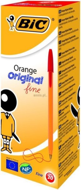 Długopis Bic Orange czerwony 0,3mm (8099241)
