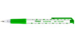 Długopis Toma zielony gwiazdki (TO-069)