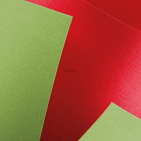 Papier ozdobny (wizytówkowy) holland chińska czerwień A4 czerwony 220g Galeria Papieru (200513)