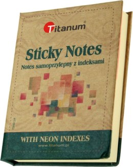 Zakładka indeksująca Titanum z indeksami papierowymi fluo [mm:] 810x105 (TSN6139)