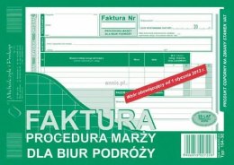 Druk samokopiujący Michalczyk i Prokop Faktura Procedura marży dla biur podróży A5 80k. (194-3E)