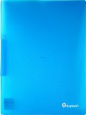 Skoroszyt PP Titanum z klipem A4 niebieski mat półprzezroczysty (SKTBL)