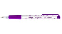 Długopis standardowy Toma fioletowy gwiazdki fioletowy 0,5mm (TO-069 8 2)