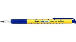 Długopis Toma Sunny gwiazdki niebieski 0,7mm (TO-060 1 2)
