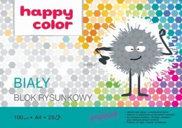 Blok rysunkowy Happy Color A4 biały 100g 20k [mm:] 210x297 (HA 3710 2030-0)