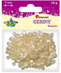 Cekiny Titanum Craft-Fun Series Okrągłe matowe perłowe