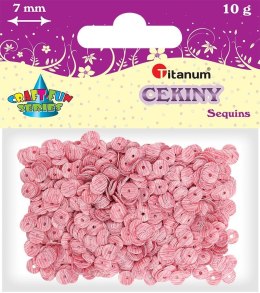 Cekiny Titanum Craft-Fun Series Okrągłe paseczki różowo-białe