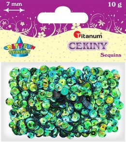 Cekiny Titanum Craft-Fun Series Okrągłe perłowe zielone