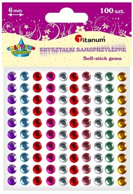 Kryształki Titanum Craft-Fun Series samoprzylepne 100 szt mix (EB882)