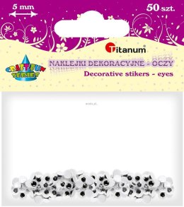Oczy samoprzylepne Titanum Craft-Fun Series ruchome 5mm